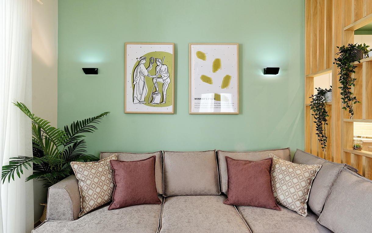 Wall art illustrations, part of the Olympic Spirit series that decorate a hotel's interior. By The Blank Sheep.