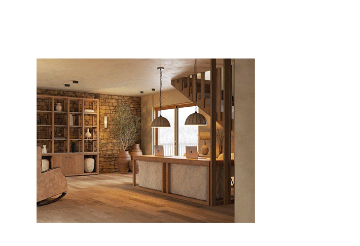 Hotel's interior - Inspiration for brand identity design. By The Blank Sheep.